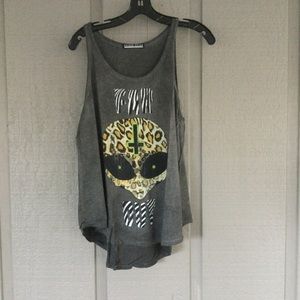 Prince Peter Collection Farout Distress Tank Top Size M Women In Vintage Black